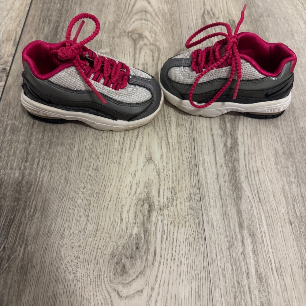 Nike Air Max Kids' Sneakers in Gray and Pink